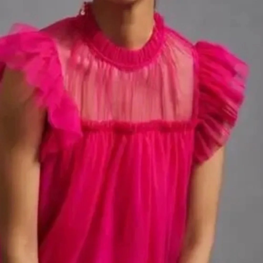 Anthropologie Sunday in Brooklyn pink tulle top.‎ NWT. Retail 78 - Picture 8 of 8